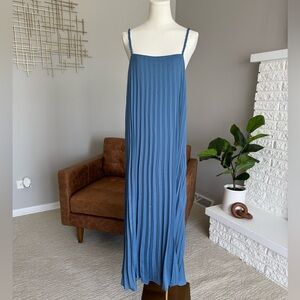 NWT Melloday Braided Strap Pleaded Midi Dress - L